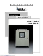 Liebert RCM8DO Installation & User Manual
