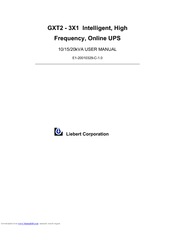 Liebert GXT2 - 3X1 User Manual
