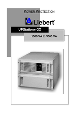 Liebert UPStation 1500 VA GX Owner's Manual