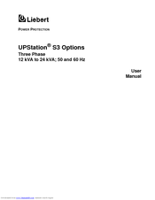 Liebert UPStation S3 User Manual