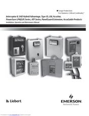 Liebert PowerSure LPM/LPL Series Installation, Operation And Maintenance Manual