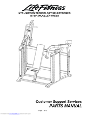 Life Fitness MTSP Shoulder Press Parts Manual