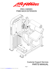 Life Fitness Pro 2 Series PSBE Parts Manual
