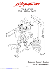 Life Fitness Pro 2 PSLR Parts Manual