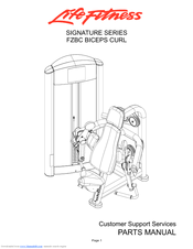 Life Fitness Signature Series FZBC Parts Manual