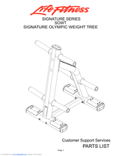 Life Fitness Signature Series SOWT Parts List