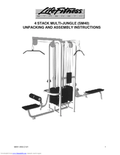 Life Fitness SM40 Unpacking And Assembly Instructions
