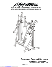 Life Fitness TIP030001 Parts Manual