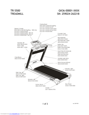 Life Fitness TR-5500 Parts List