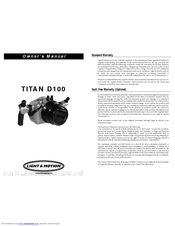 Light & Motion TITAN D100 Owner's Manual
