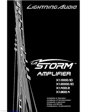 Lightning Audio Storm X1.1000.1D Installation & Operation Manual