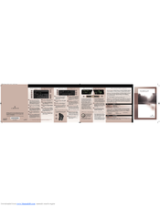 Lincoln Electric TOWN CAR Quick Reference Manual