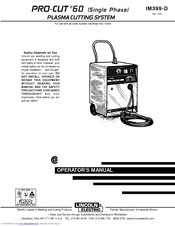 Lincoln Electric PRO-CUT 60 Operator's Manual