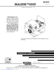 Lincoln Electric BULLDOG IM10074 Operator's Manual