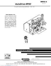 Lincoln Electric AutoDrive 4R90 Operator's Manual