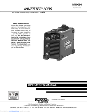 Lincoln Electric INVERTEC 100S Operator's Manual