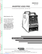 Lincoln Electric INVERTEC V300-PRO SVM105-B Service Manual