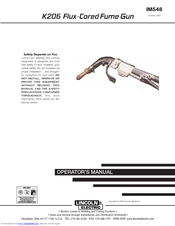 Lincoln Electric K206 Operator's Manual