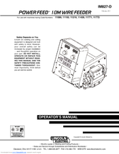 Lincoln Electric POWERFEED IM827-D Operator's Manual