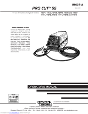 Lincoln Electric PRO-CUT IM637-A Operator's Manual
