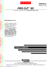 Lincoln Electric PRO-CUT SVM146-A Service Manual