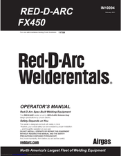 Lincoln Electric RED-D-ARC FX450 Operator's Manual