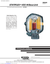 Lincoln Electric STATIFLEX 400-M Operator's Manual