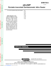 Lincoln Electric SVM176-A Service Manual