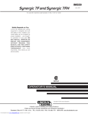 Lincoln Electric SYNERGIC 7F Operator's Manual