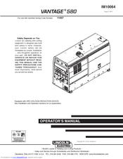 Lincoln Electric VANTAGE IM10064 User Manual