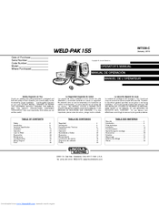 Lincoln Electric WELD-PAK 155 Operator's Manual