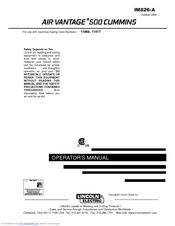 Lincoln Electric AIR VANTAGE 500 CUMMINS IM826-A Operator's Manual