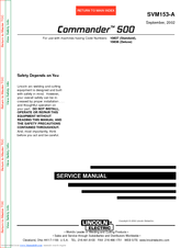 Lincoln Electric COMMANDER SVM153-A Service Manual