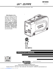 Lincoln Electric LN- 25 PIPE IM10056 Operator's Manual