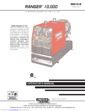 Lincoln Electric RANGER IM819-B Operator's Manual