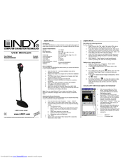 Lindy USB MiniCam User Manual