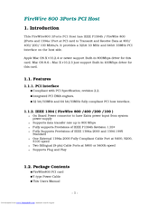 Lindy FireWire 800 User Manual