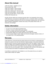 Lindy CPU 4 OSD Switch Installation And Use Manual