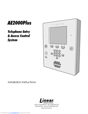 Linear AE2000PLUS Installation Instructions Manual