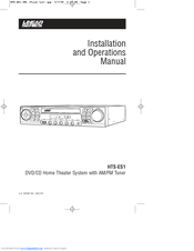 Magnadyne LINEAR HTS-ES1 Installation And Operation Manual