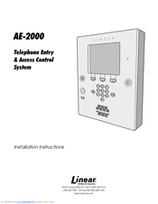 Linear AE-2000 Installation Instructions Manual