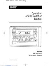 Magnadyne RV5060 Operation And Installation Manual