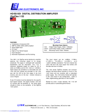Link Electronics DigiFlex 1132 Specification Sheet
