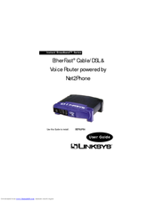 Linksys BEFN2PS4 - EtherFast Cable/DSL And Voice Router User Manual