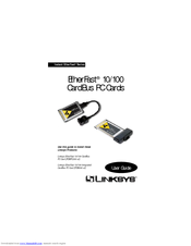 Linksys PCMPC200 - EtherFast 10/100 CardBus PC Card User Manual