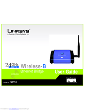 Linksys WET11 - Instant Wireless EN Bridge Network Converter User Manual