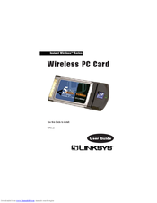Linksys WPC54A - Wireless 802.11a PC Card User Manual