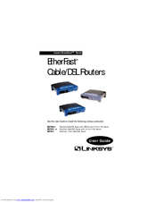 Linksys Cable/DSL Router - EtherFast Cable/DSL Router User Manual