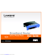 Linksys RT31P2-NA - Cisco Broadband Router RT31P2 User Manual