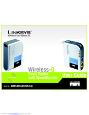 Linksys WTR54GS User Manual